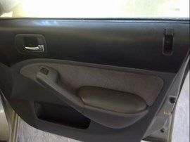 2002 HONDA CIVIC, BLACK, LX MODEL, 1.7L, AT.   A25167